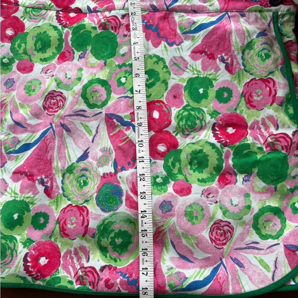 Frances Valentine Pink and Green Floral Scooter Skirt Skort - Picture 8 of 8
